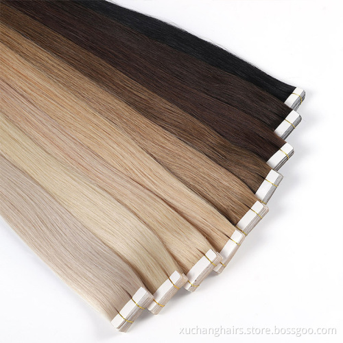 Luxurious Double Drawn Tape Extensions: Raw Indian Elegance